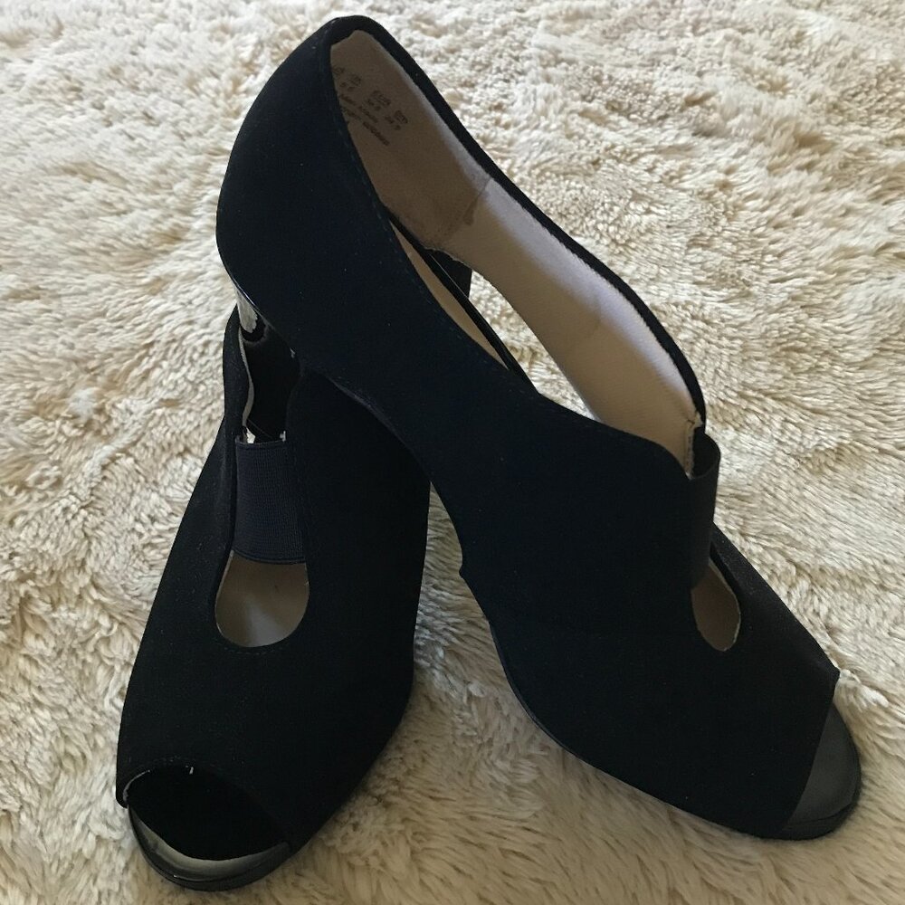 'Life Stride' Carla Peep Toe Bootie Pumps - Size 8 - Picture 3 of 8
